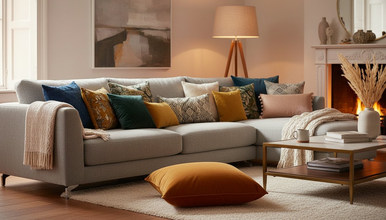 Hero Sohvatyynyn design-päällinen brodeerauksella